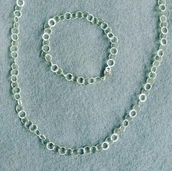 Collier en armband zilver - Afbeelding 3