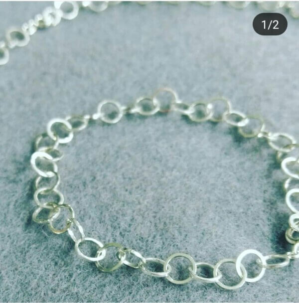 Collier en armband zilver - Afbeelding 2