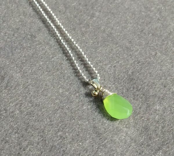 Collier met peervormige edelsteen - Afbeelding 8