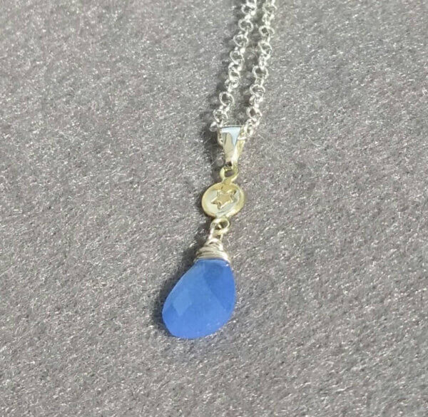 Collier met peervormige edelsteen - Afbeelding 10