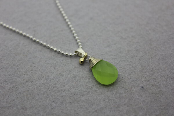 Collier met peervormige edelsteen - Afbeelding 12