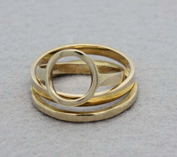 Gouden stapelringen