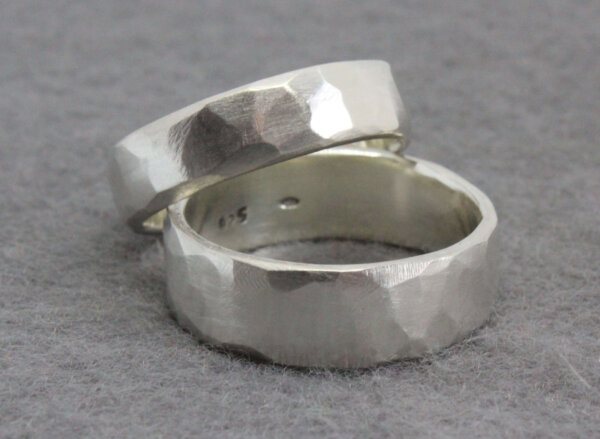 robuuste zilveren heren ring